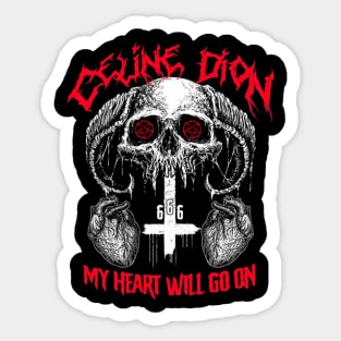 Celine dion metal Sticker